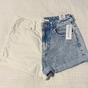 PacSun Mom Short Two-Tone Denim Women Shorts